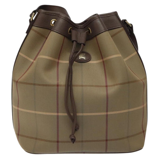 Burberry Nova Check Beige Canvas Shoulder Bag ( )