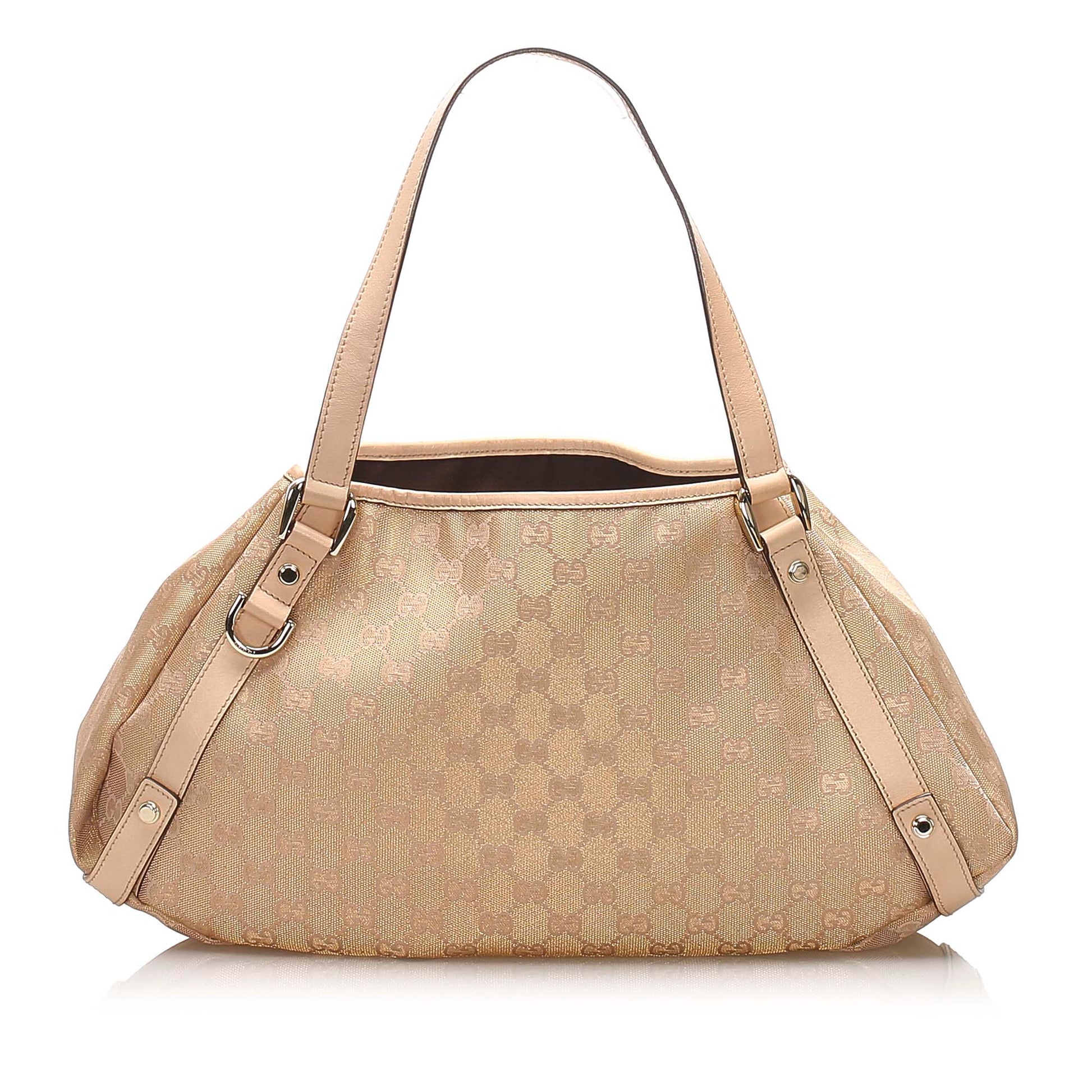 Gucci Leather Canvas Tote