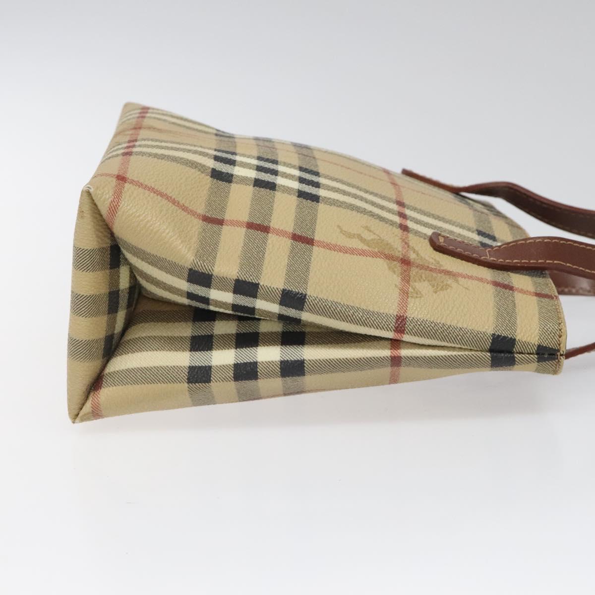 Burberry Haymarket Beige Canvas Handbag ( )