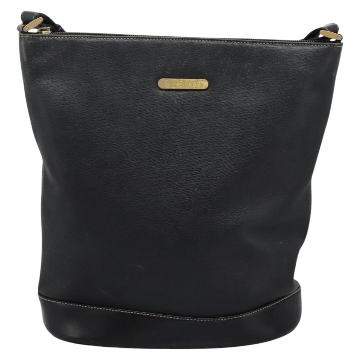 Burberry Black Leather Shoulder Bag ( )