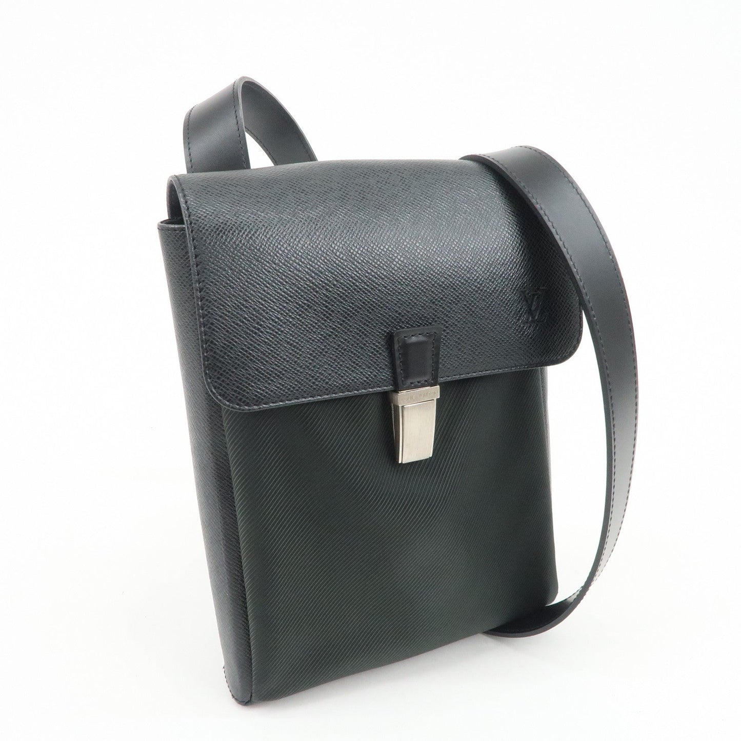 Louis Vuitton Taiga Saratov PM Shoulder Bag Ardoise M30892