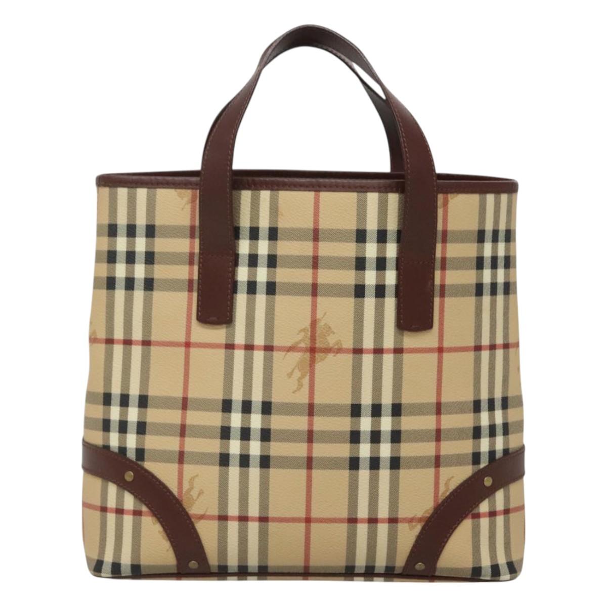 Burberry Nova Check Beige Canvas Tote Bag ( )