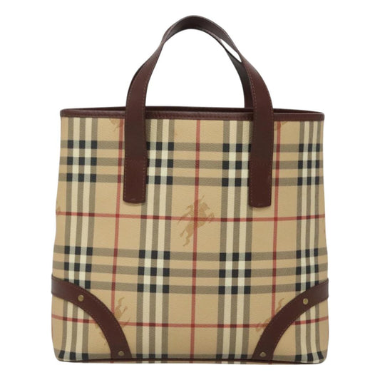 Burberry Nova Check Beige Canvas Tote Bag ( )