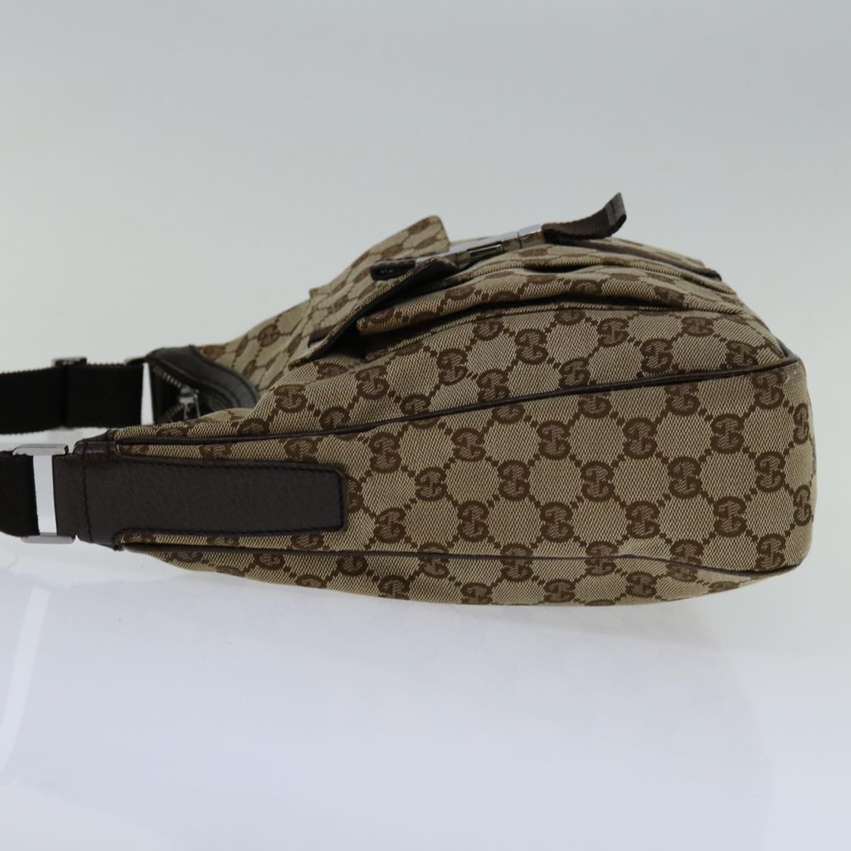 Gucci Gg Canvas Brown Canvas Shoulder Bag ( )
