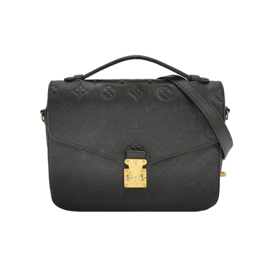 Louis Vuitton Pochette MÃ©tis Monogram Empreinte Leather Black