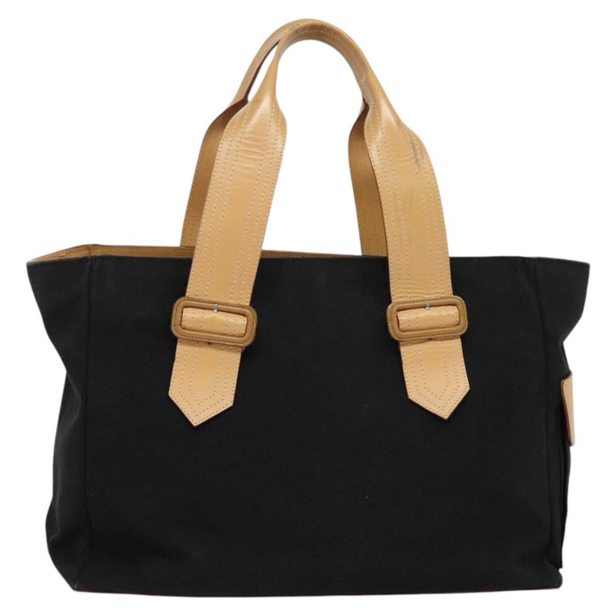 Burberry Nova Check Black Canvas Tote Bag ( )