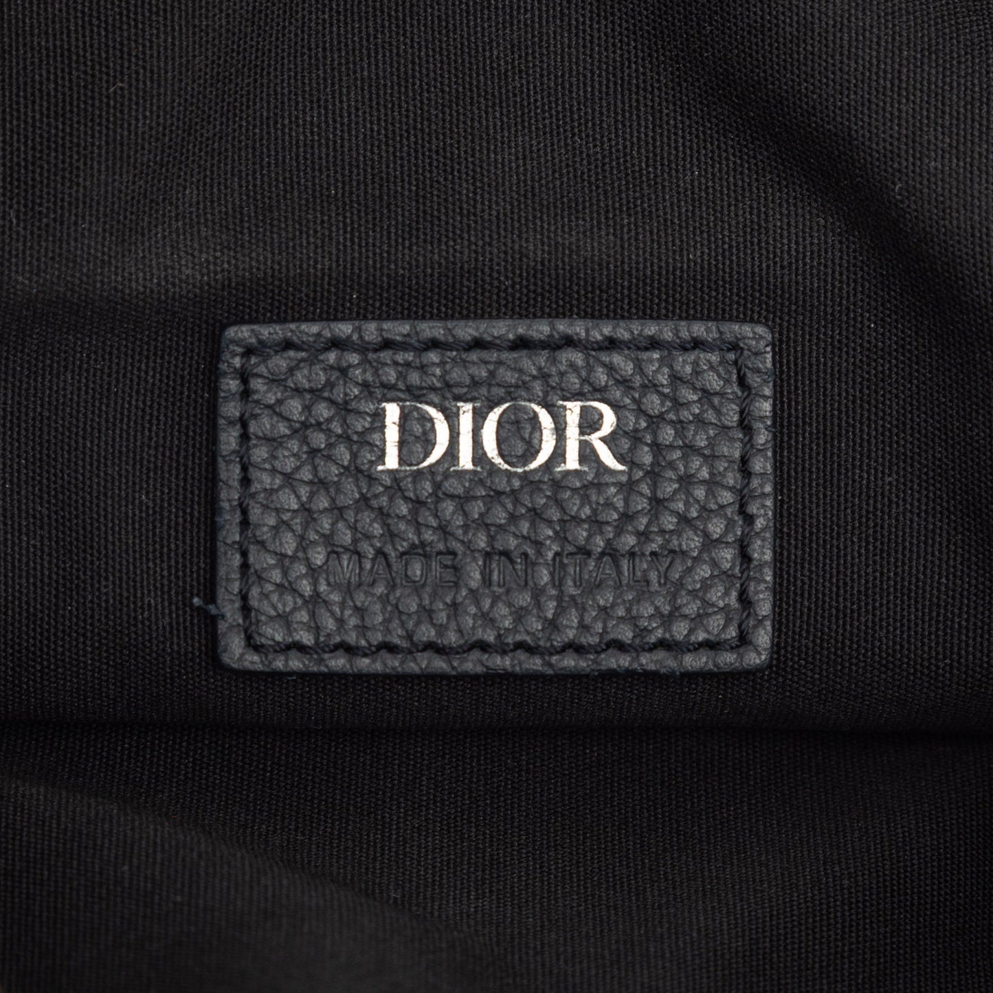 Black Dior Oblique Canvas Saddle Crossbody
