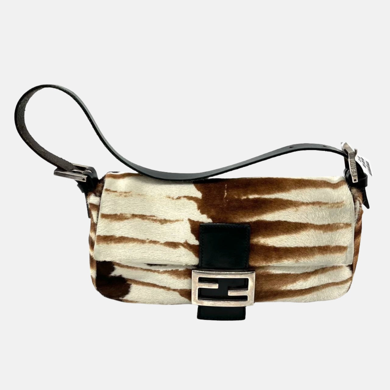 Fendi Baguette Pony-hair Style Calfskin Leather in Horse Print