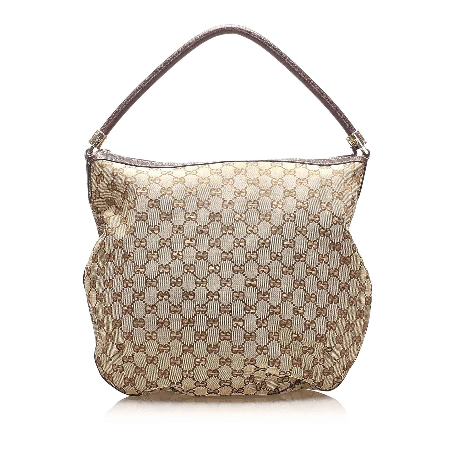 Gucci Leather Canvas Shoulder Bag