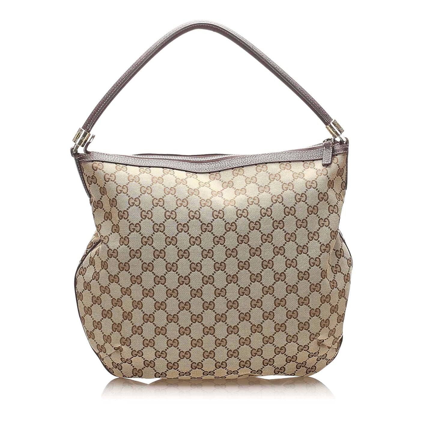 Gucci Leather Canvas Shoulder Bag