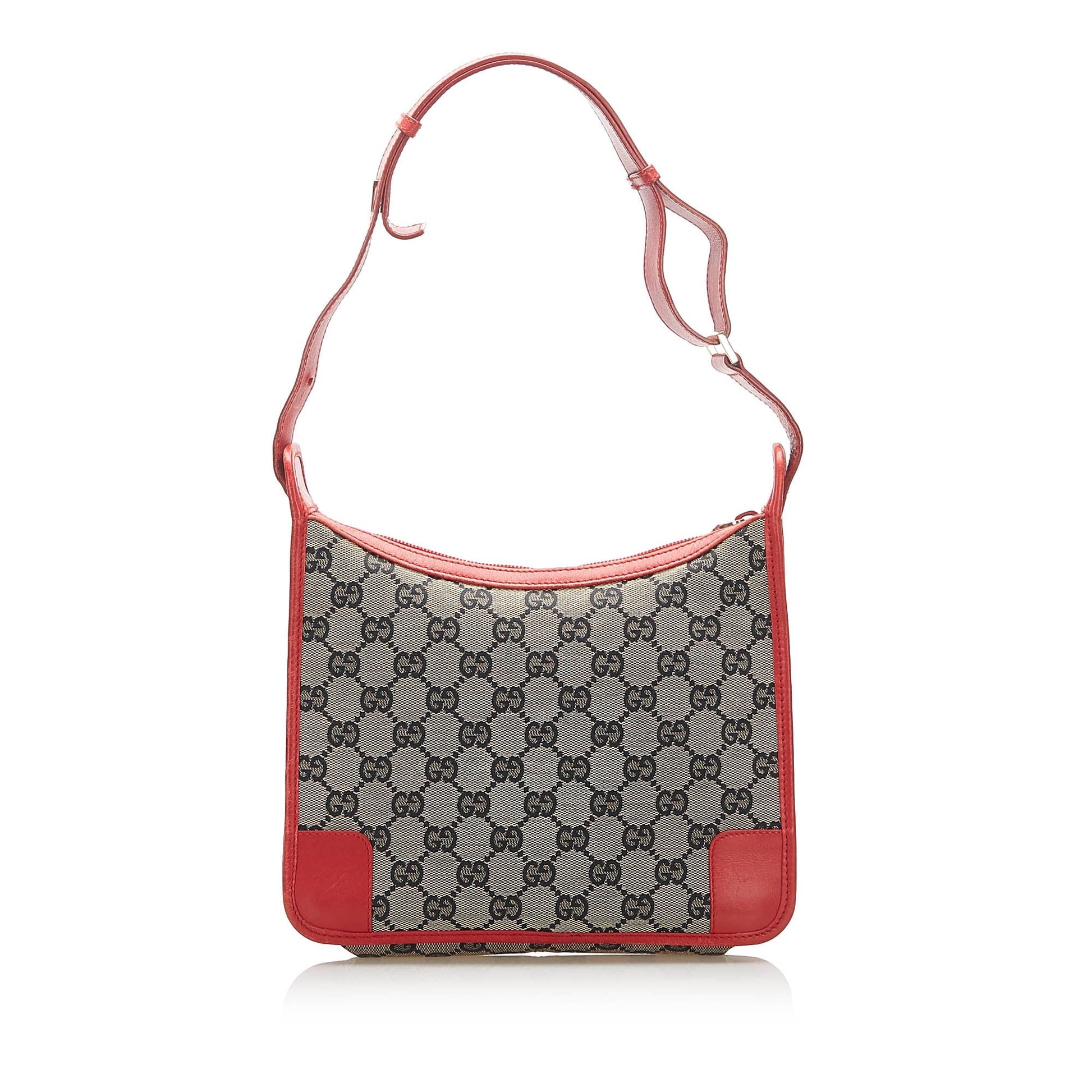 Gucci Leather Canvas Shoulder Bag