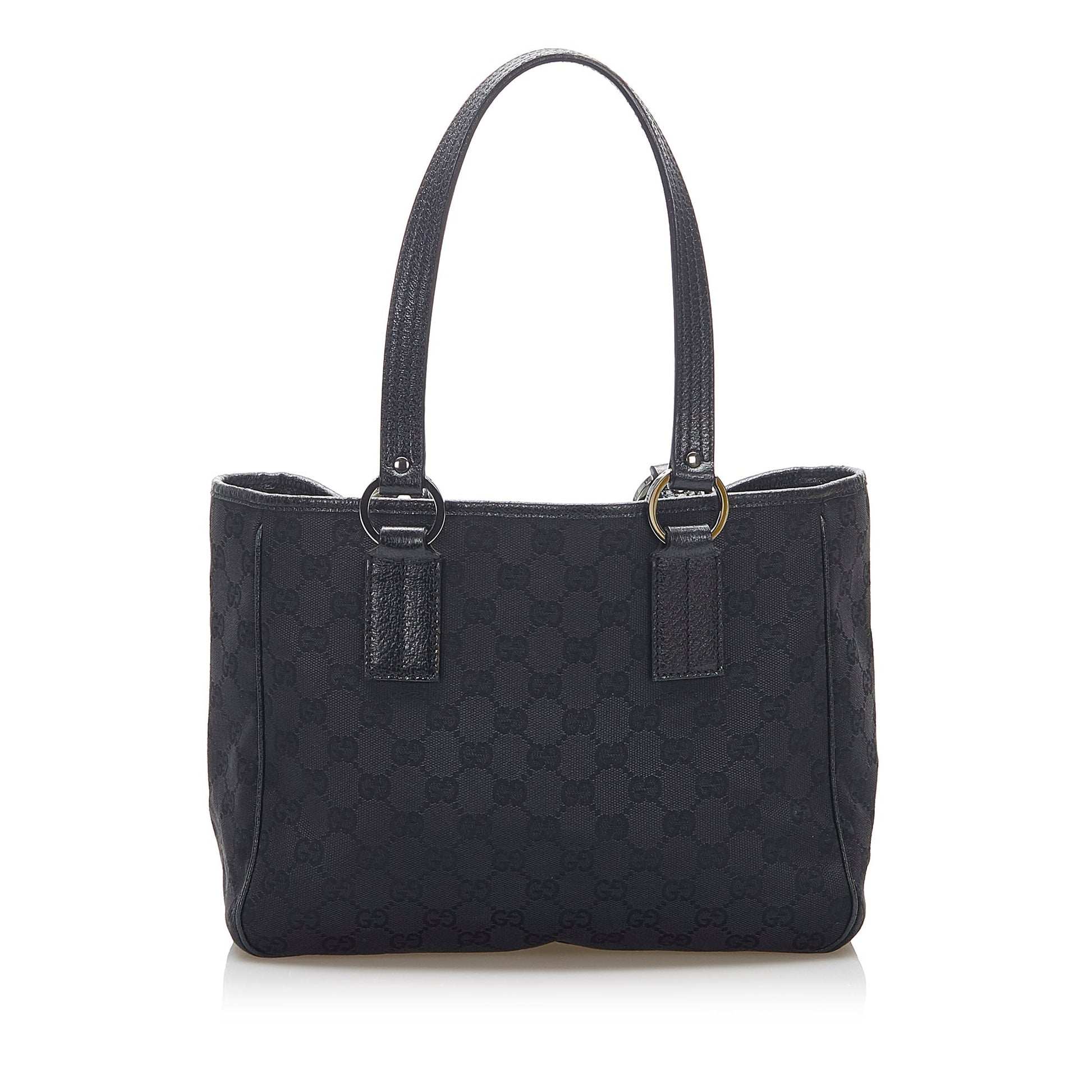 Gucci Leather Canvas Tote