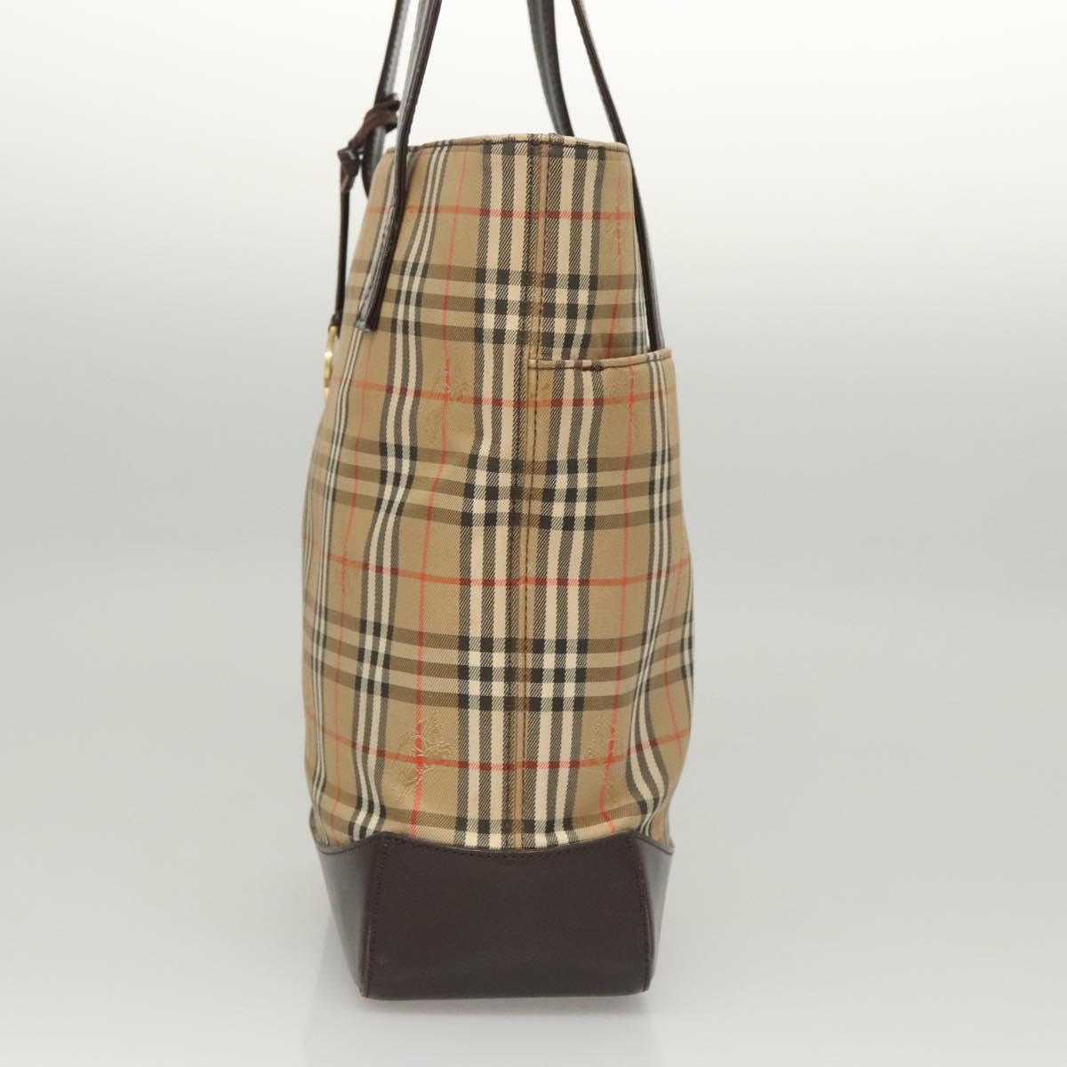 Burberry Nova Check Beige Canvas Tote Bag ( )