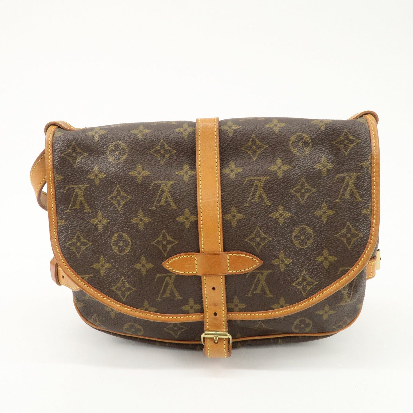 Louis Vuitton Monogram Saumur 30 Shoulder Bag Brown M42256