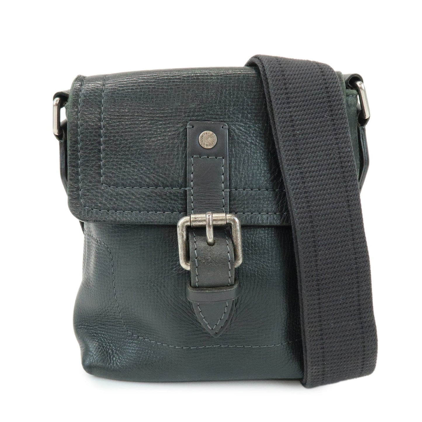 Louis Vuitton Utah Yuma Calf Leather Shoulder Bag Basalt M97024