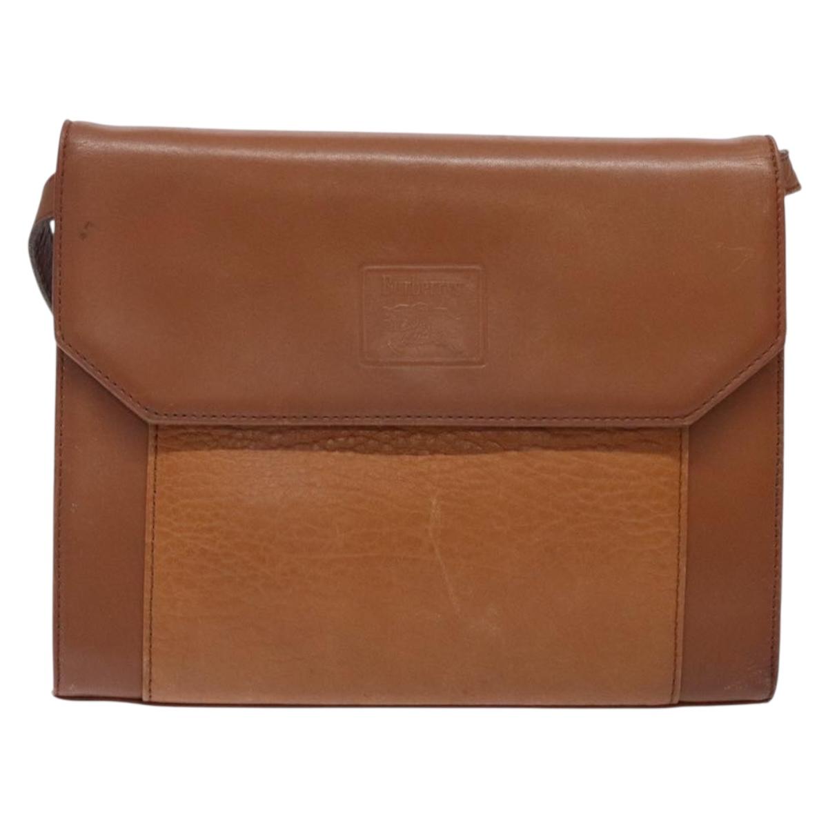 Burberry Brown Leather Shoulder Bag ( )