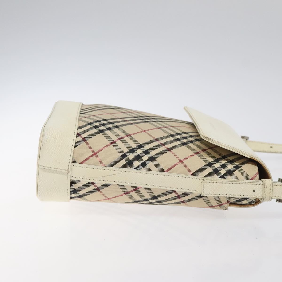 Burberry Nova Check Beige Canvas Shoulder Bag ( )