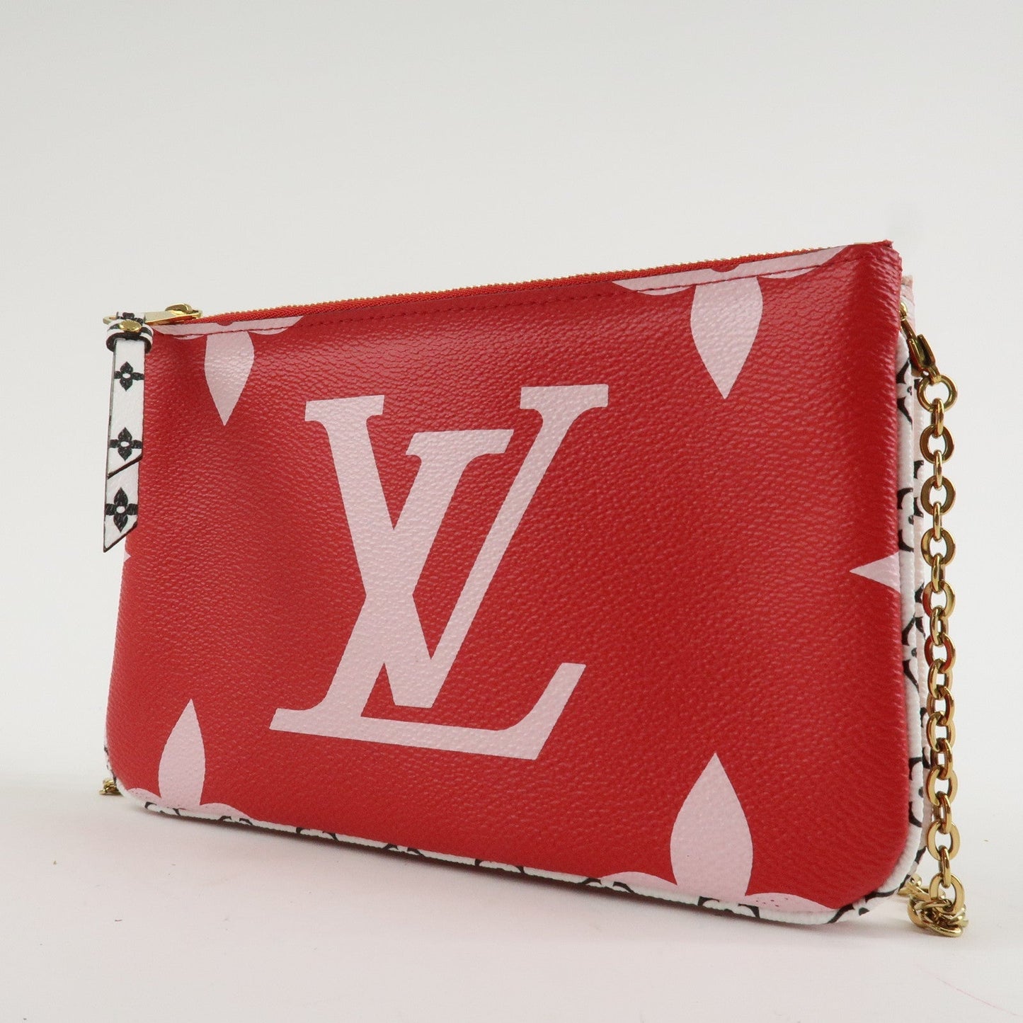 Louis Vuitton Monogram Canvas Double Zip Chain Shoulder Bag M67561