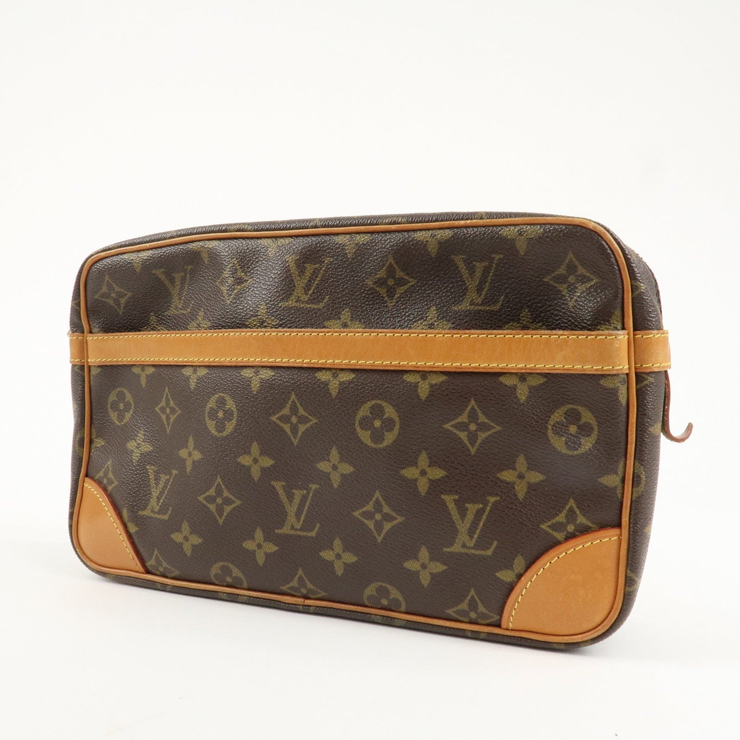Louis Vuitton Monogram Compiegne 28 Pouch Clutch Bag Brown M51845