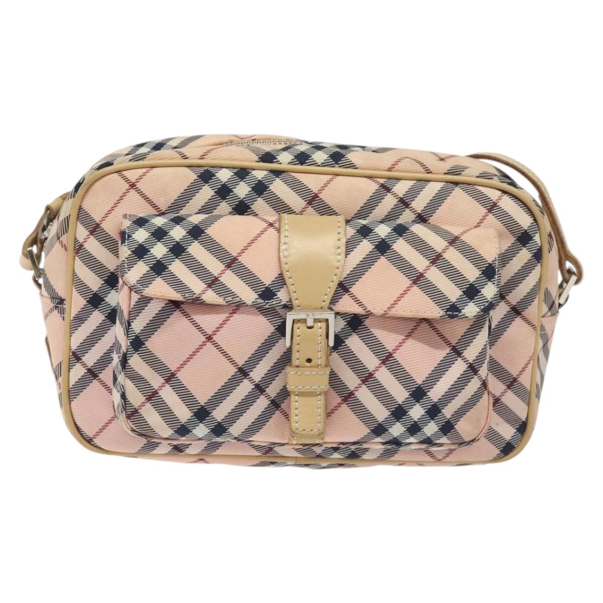 Burberry Nova Check Pink Nylon Shoulder Bag ( )