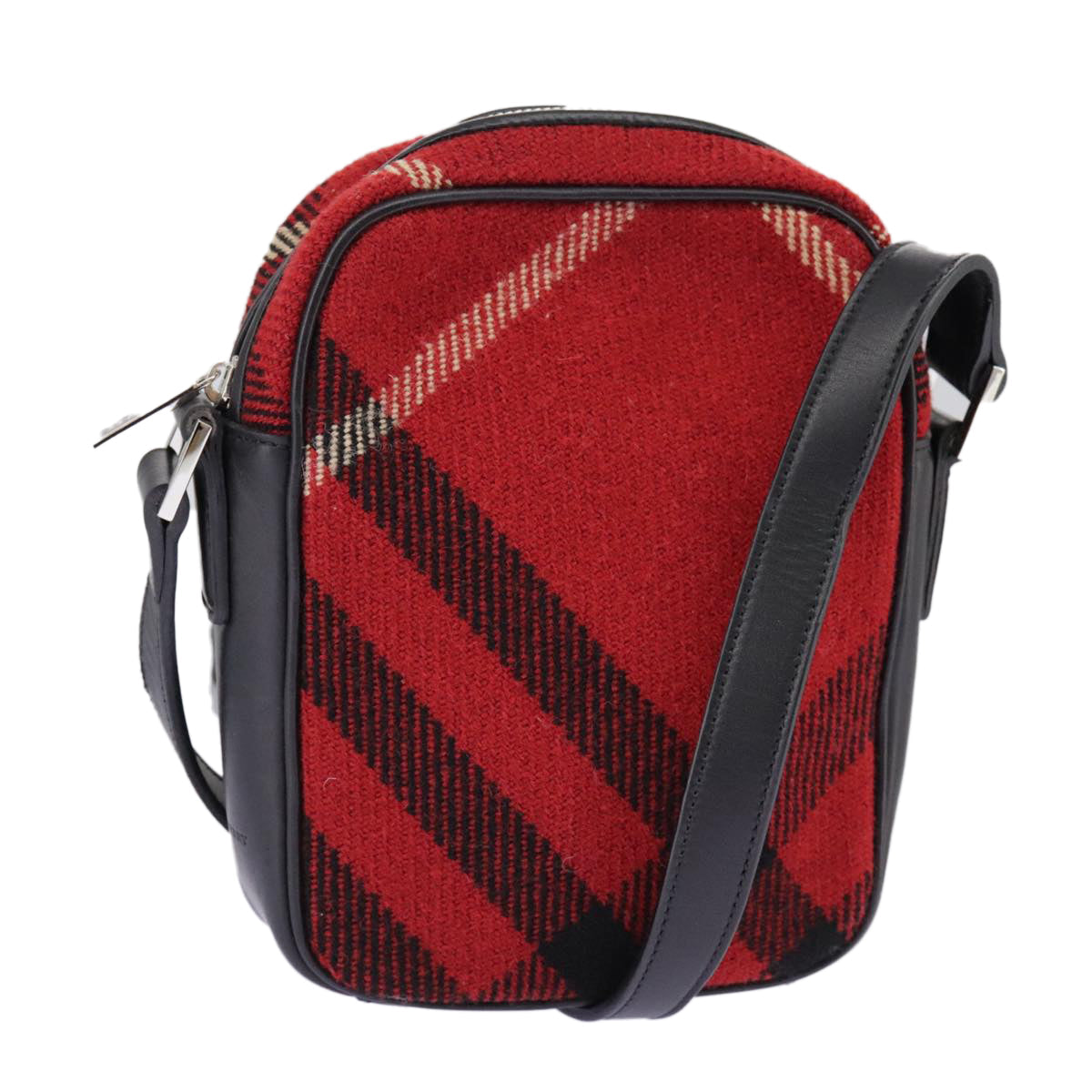 Burberry Red Wool Shoulder Bag ( )