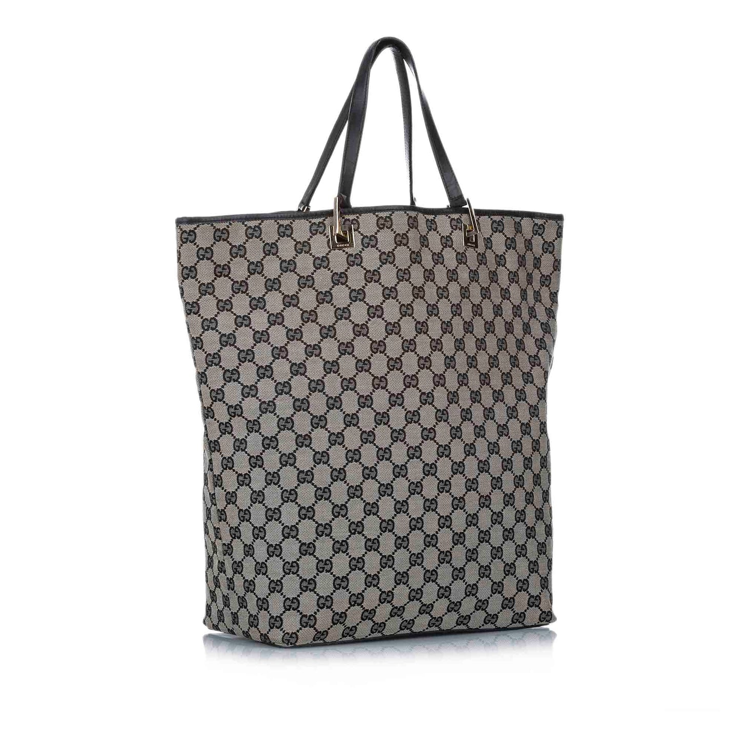 Gucci Leather Canvas Tote