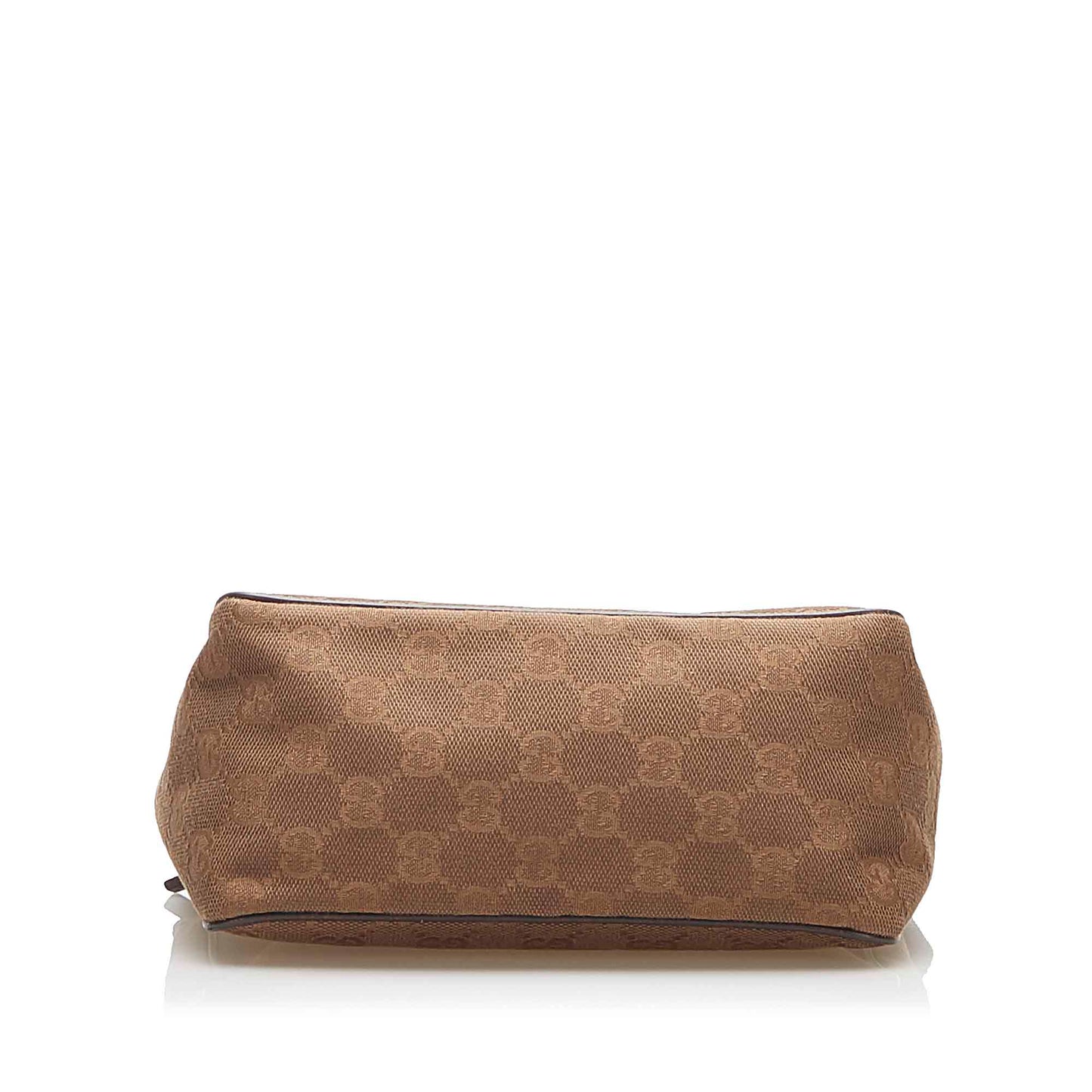 Gucci Baguette Leather Canvas Shoulder Bag