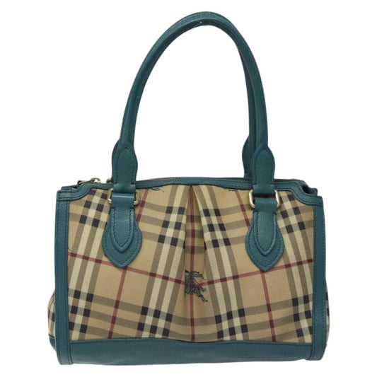 Burberry Haymarket Beige Canvas Handbag ( )
