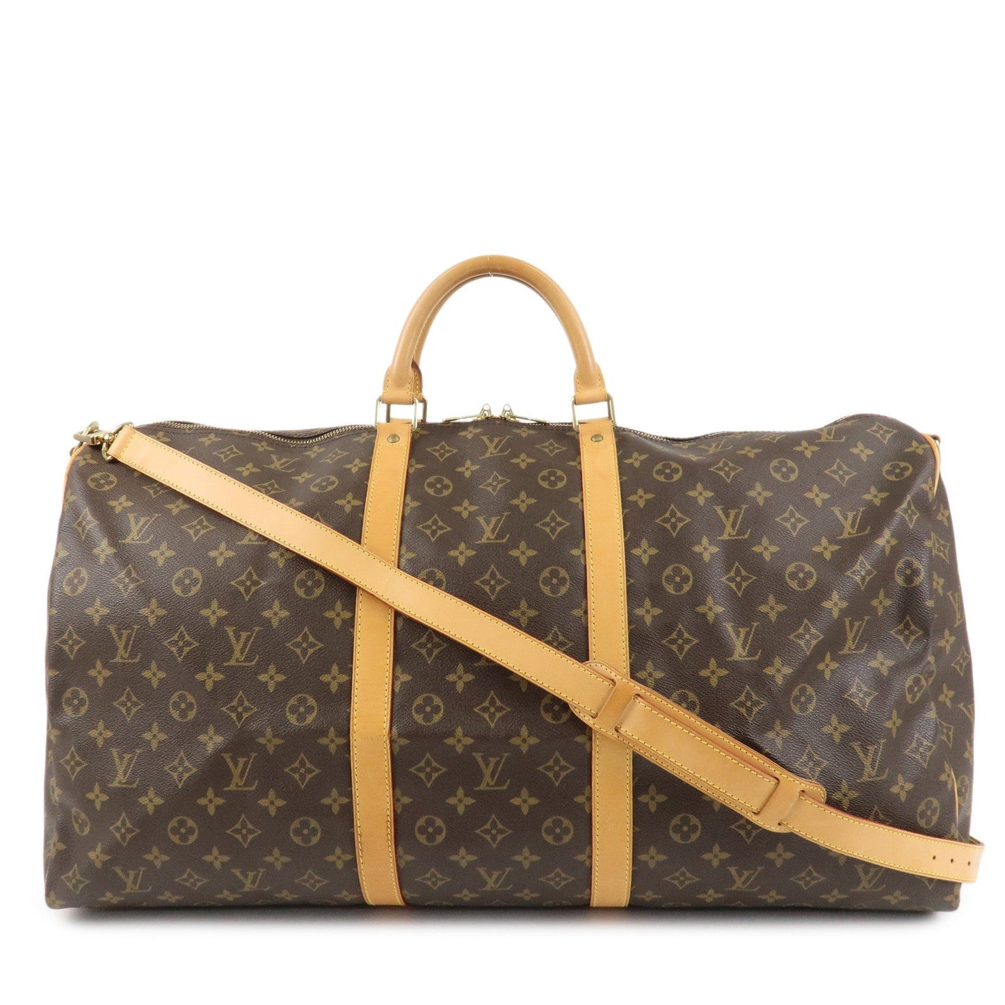 Louis Vuitton Monogram Keep All Bandouliere 60 Boston Bag M41412