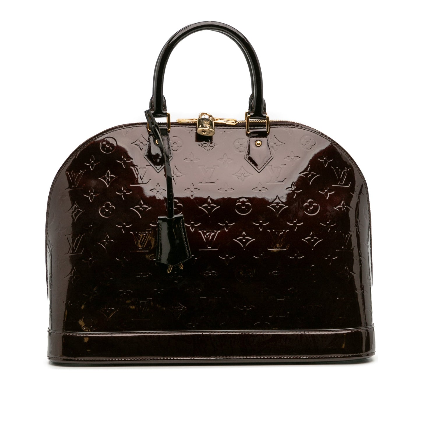Purple Louis Vuitton Monogram Vernis Alma GM Handbag