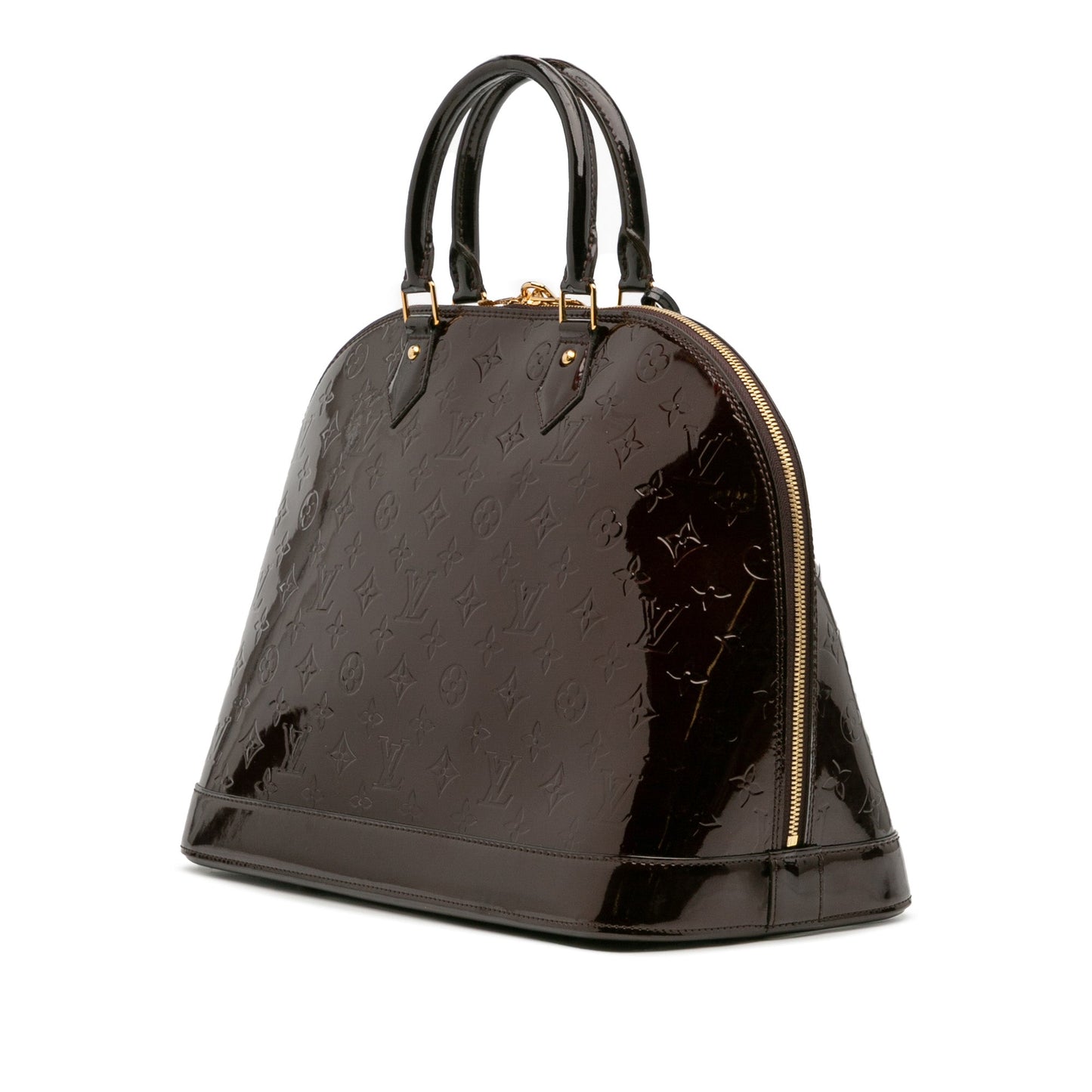 Purple Louis Vuitton Monogram Vernis Alma GM Handbag