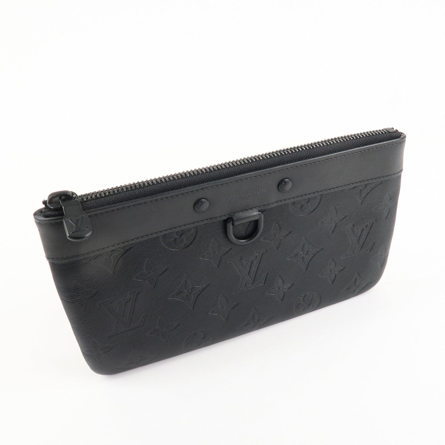 Louis Vuitton Monogram Shadow Pochette Discovery PM Black M44335