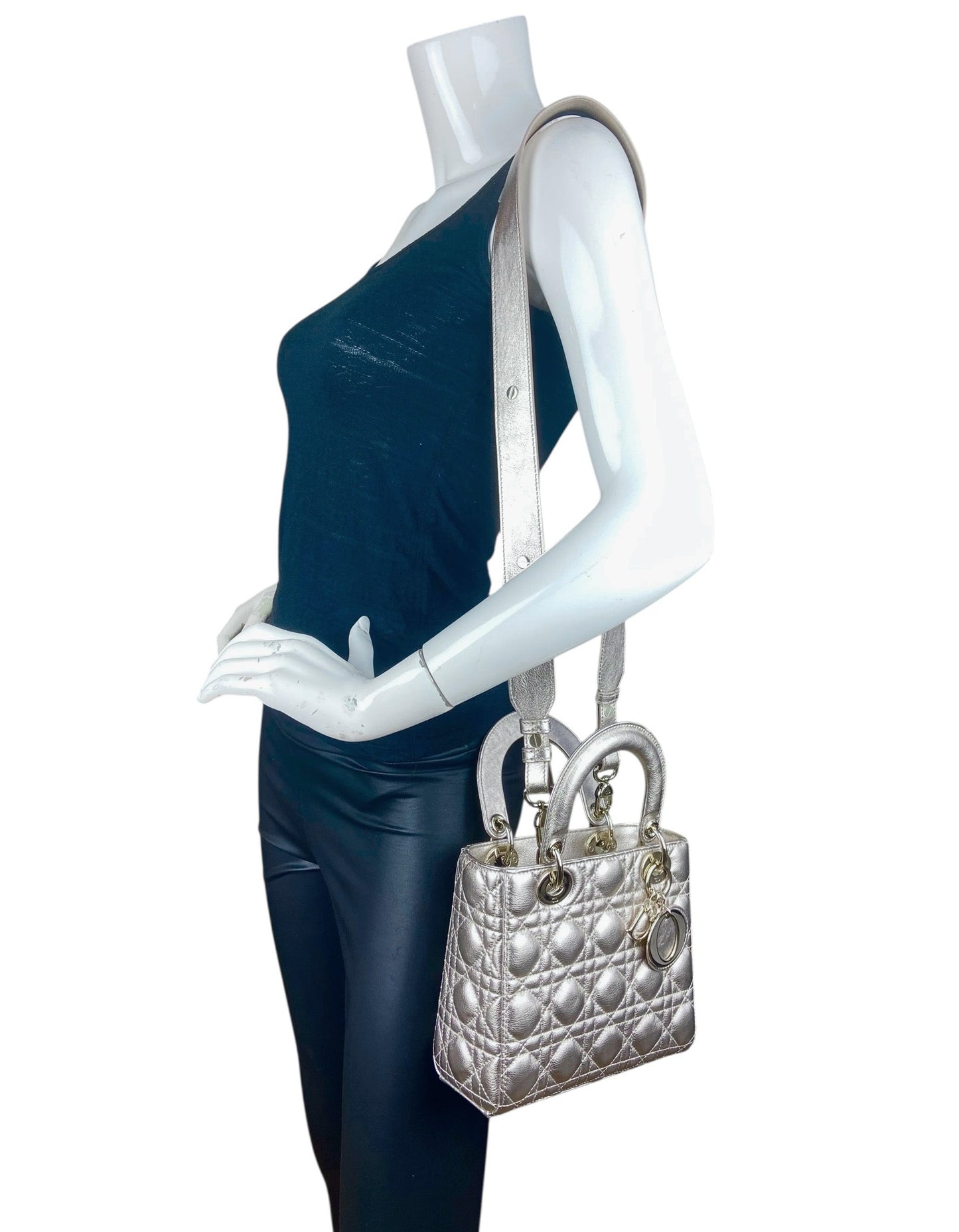 Christian Dior Gold My ABCDior Small Lady Dior
