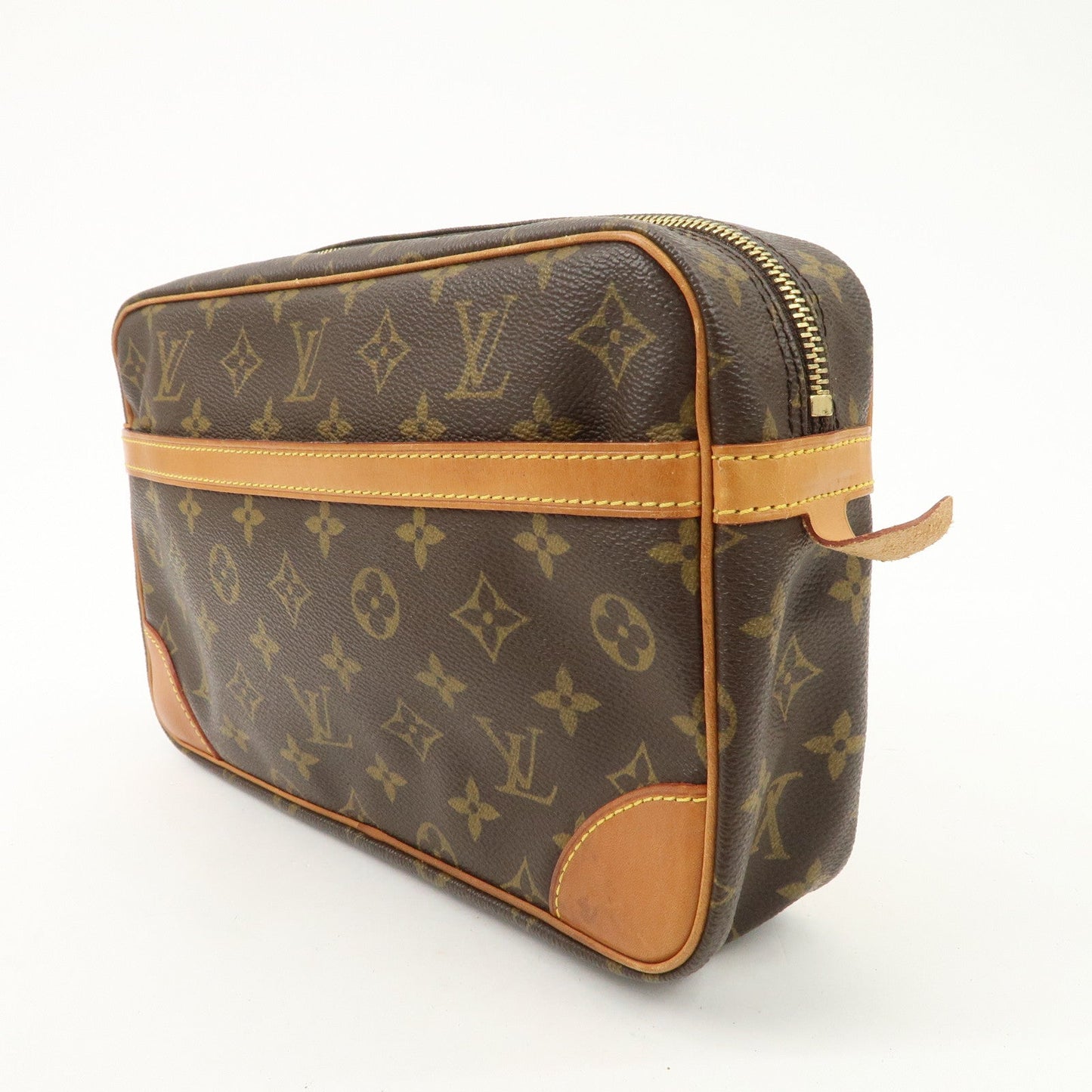 Louis Vuitton Monogram Compiegne 28 Pouch Clutch Bag Brown M51845