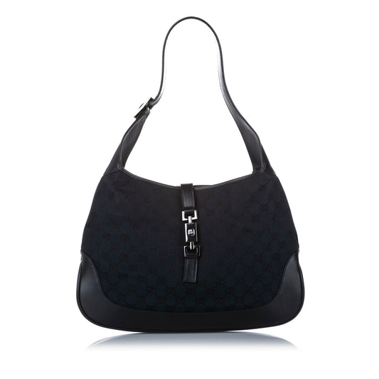Gucci Leather Canvas Shoulder Bag