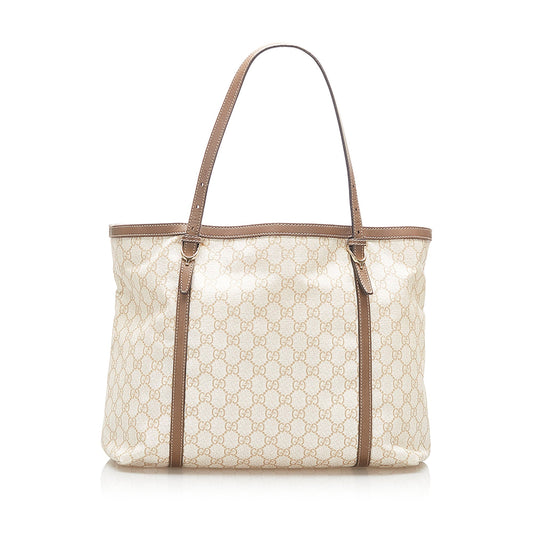 Gucci Leather Canvas Tote