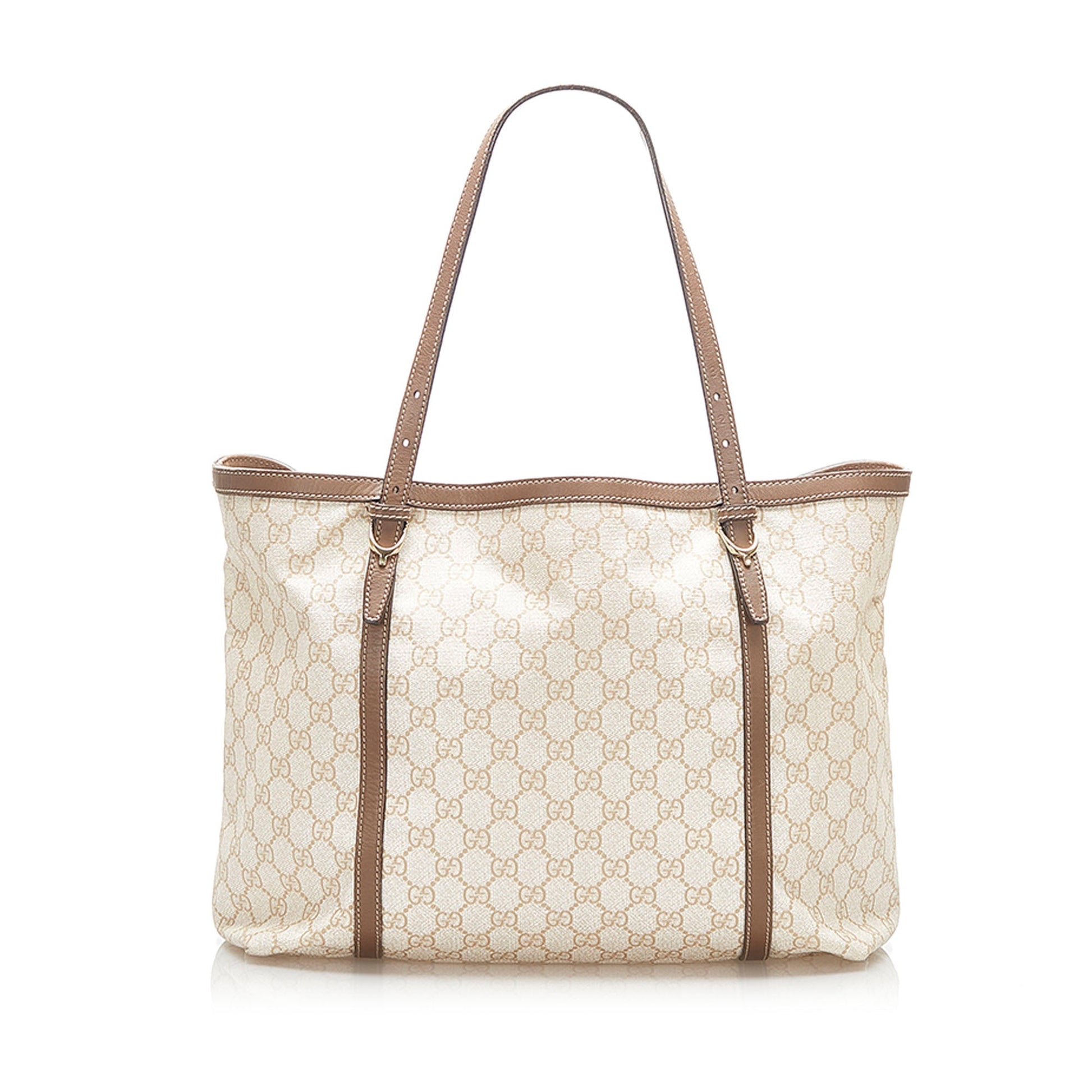 Gucci Leather Canvas Tote