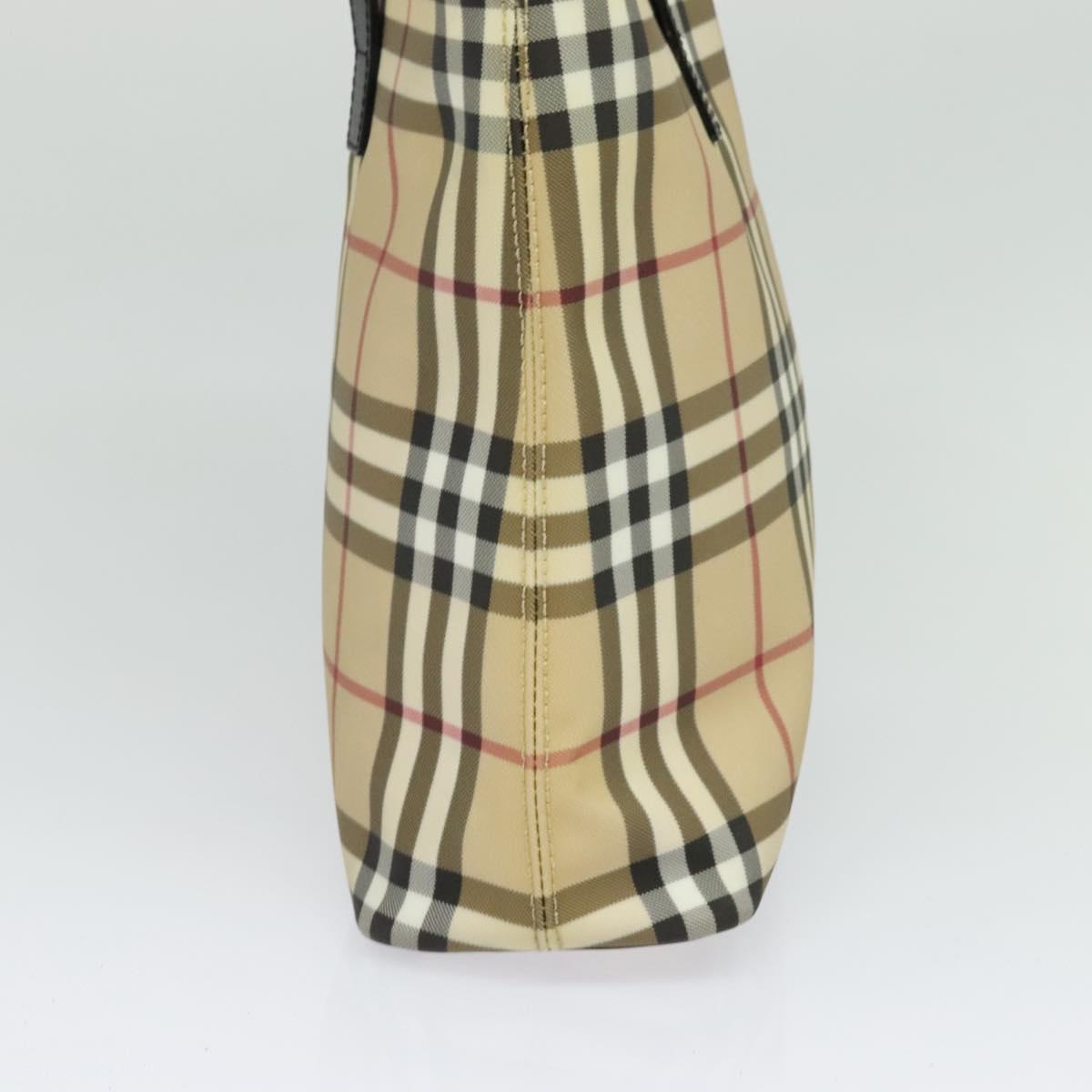Burberry Nova Check Beige Canvas Handbag ( )