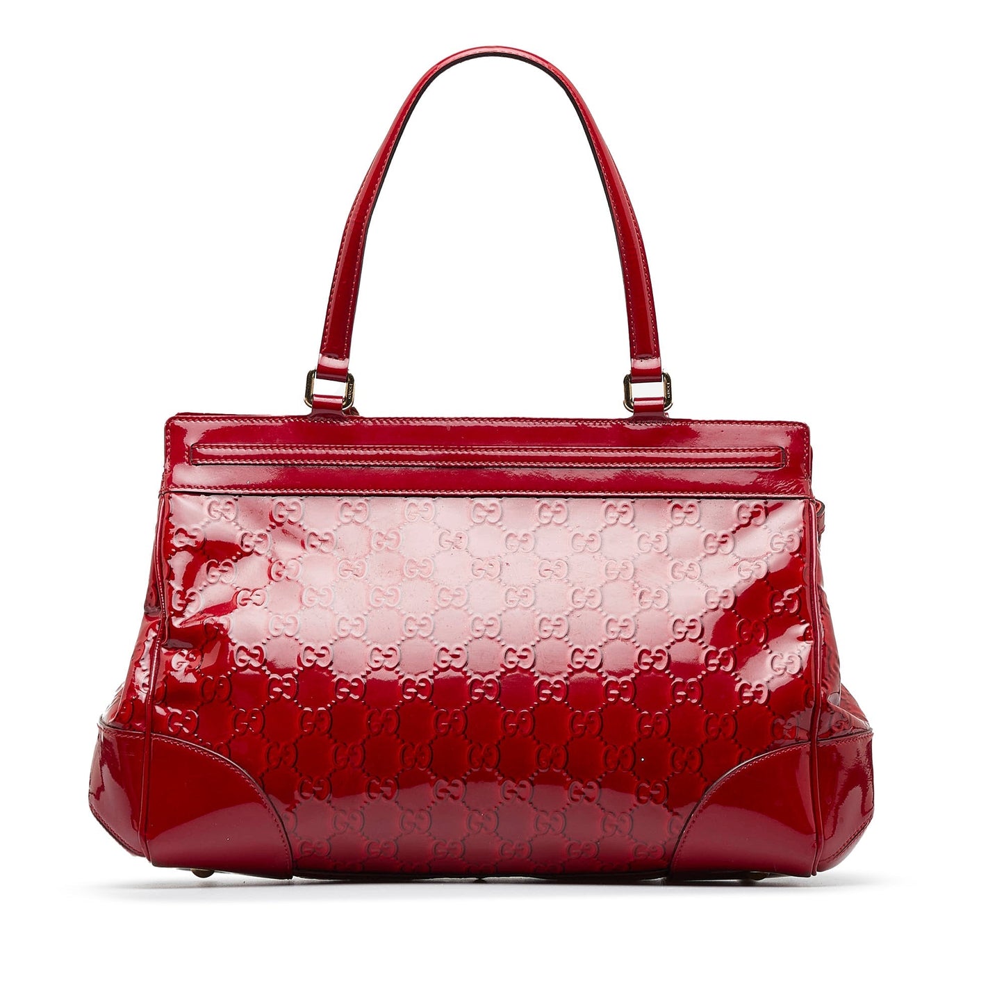 Gucci Guccissima Red Leather Tote Style 2