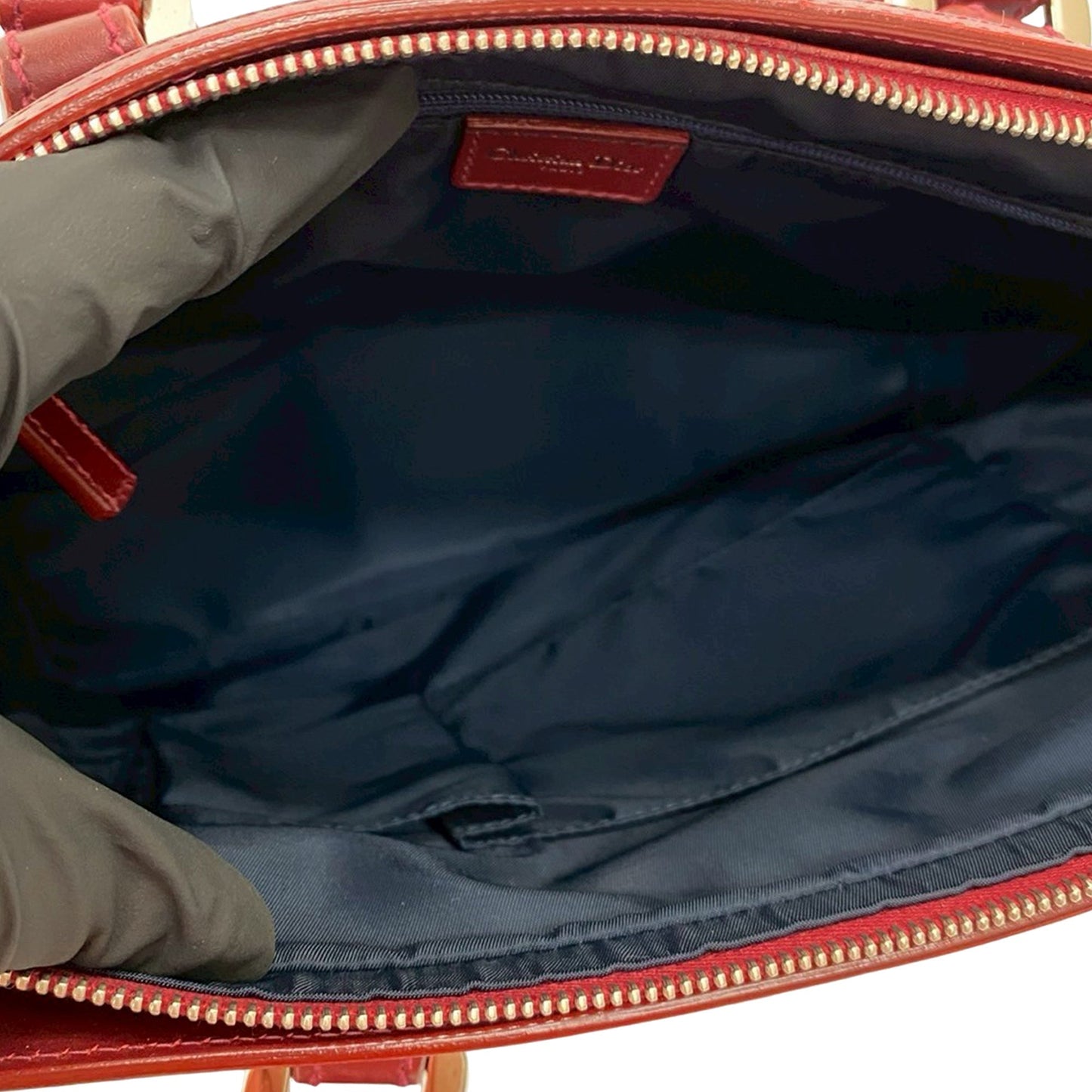 Blue Dior Diorissimo Trotter Canvas Zip Tote