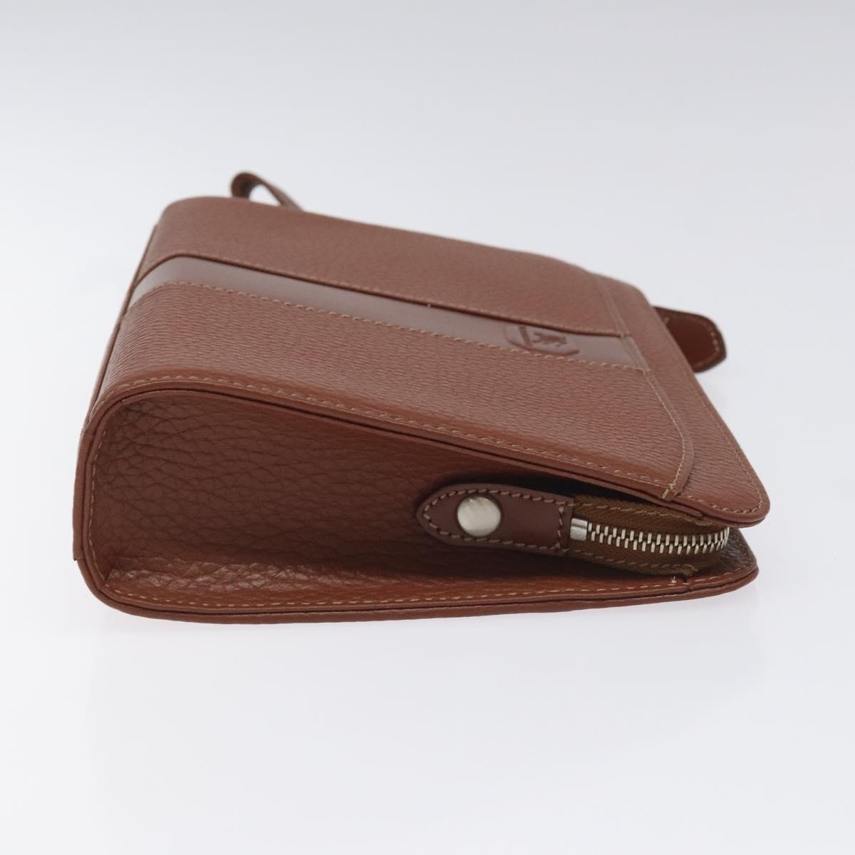Burberry Brown Leather Clutch Bag ( )