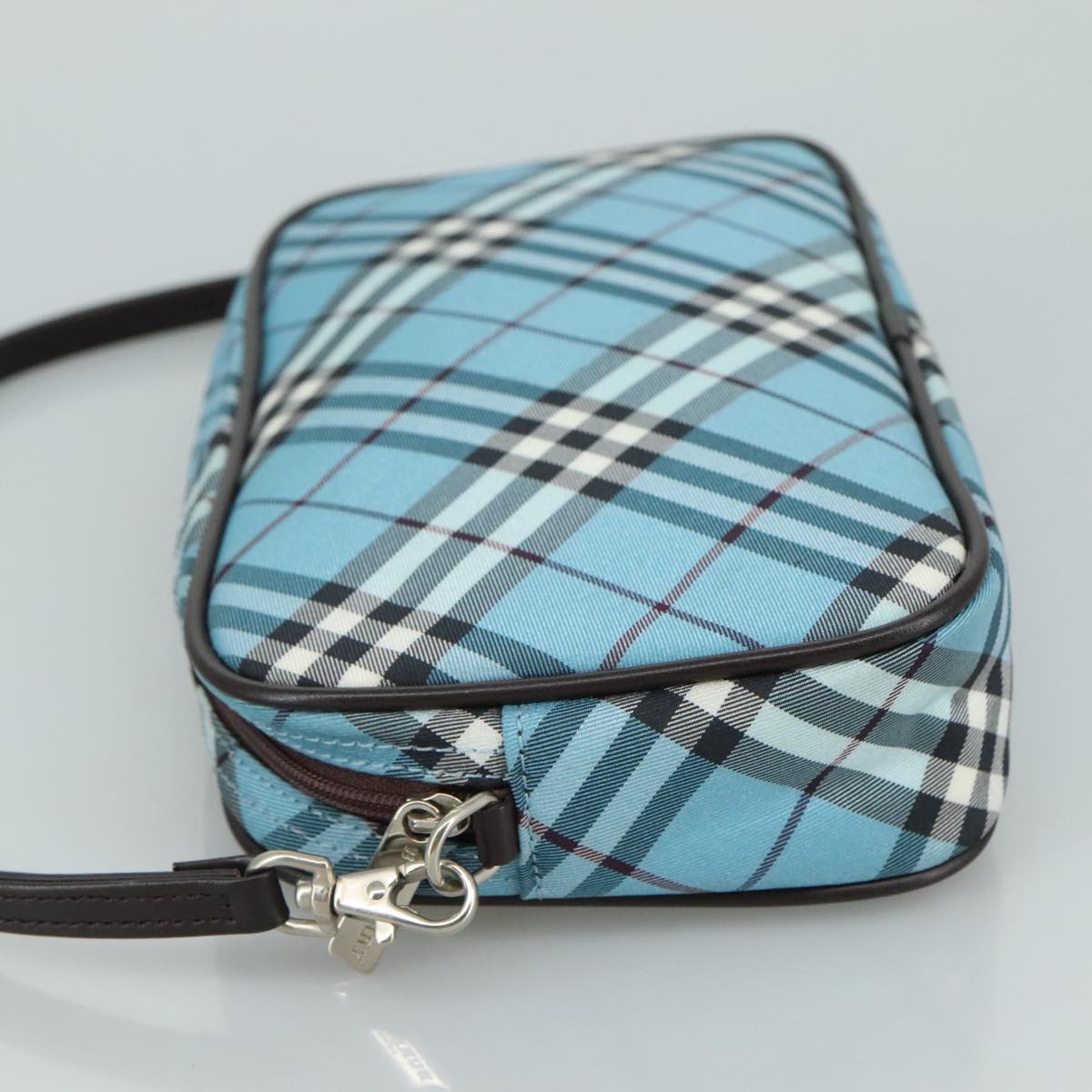 Burberry Blue Label Blue Canvas Clutch Bag ( )