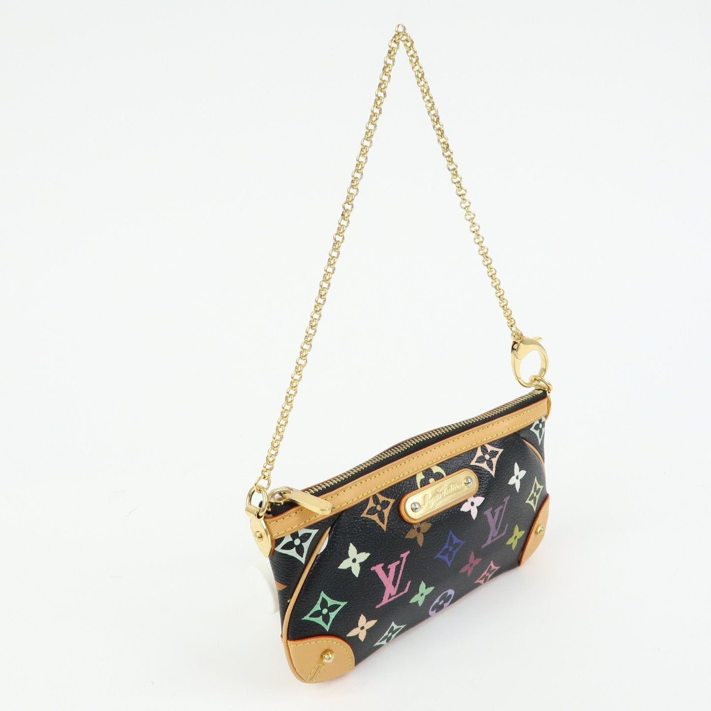 Louis Vuitton Monogram Multi Color Pochette Milla MM Noir M60097