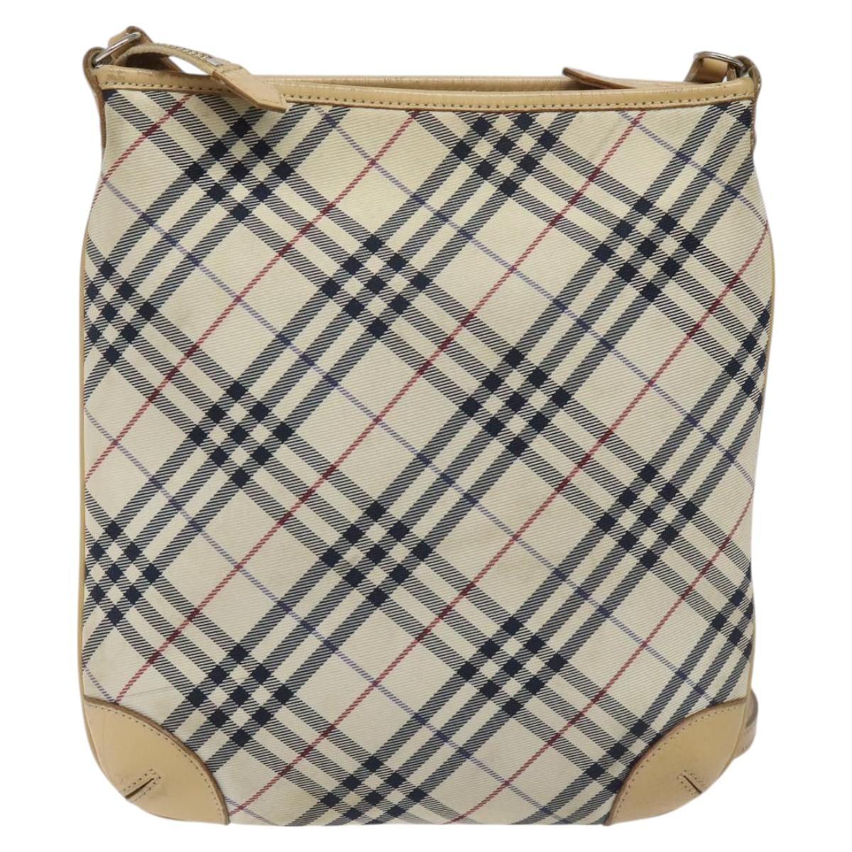 Burberry Nova Check Beige Synthetic Shoulder Bag ( )