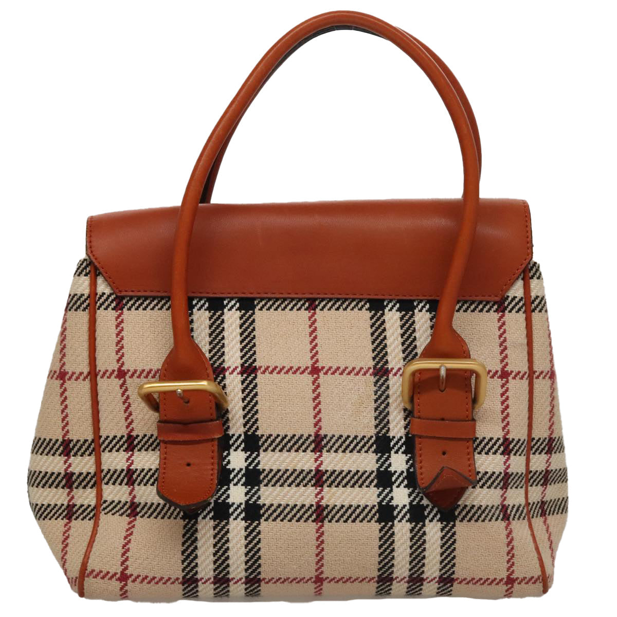 Burberry Nova Check Beige Canvas Handbag ( )