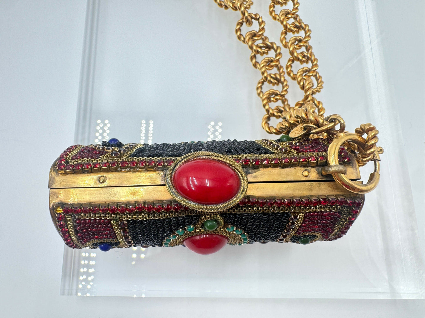 Chanel  1981 Jewelled Metal Clutch