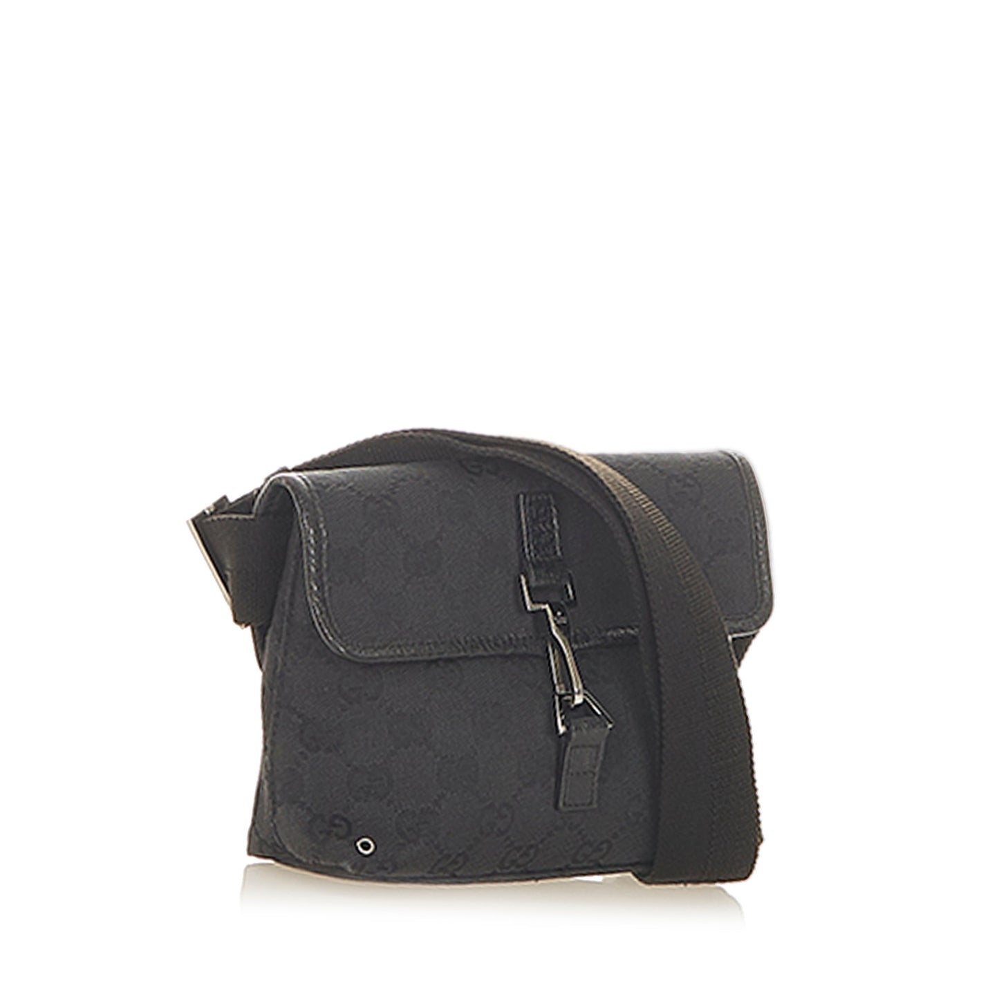 Gucci Leather Canvas Shoulder Bag