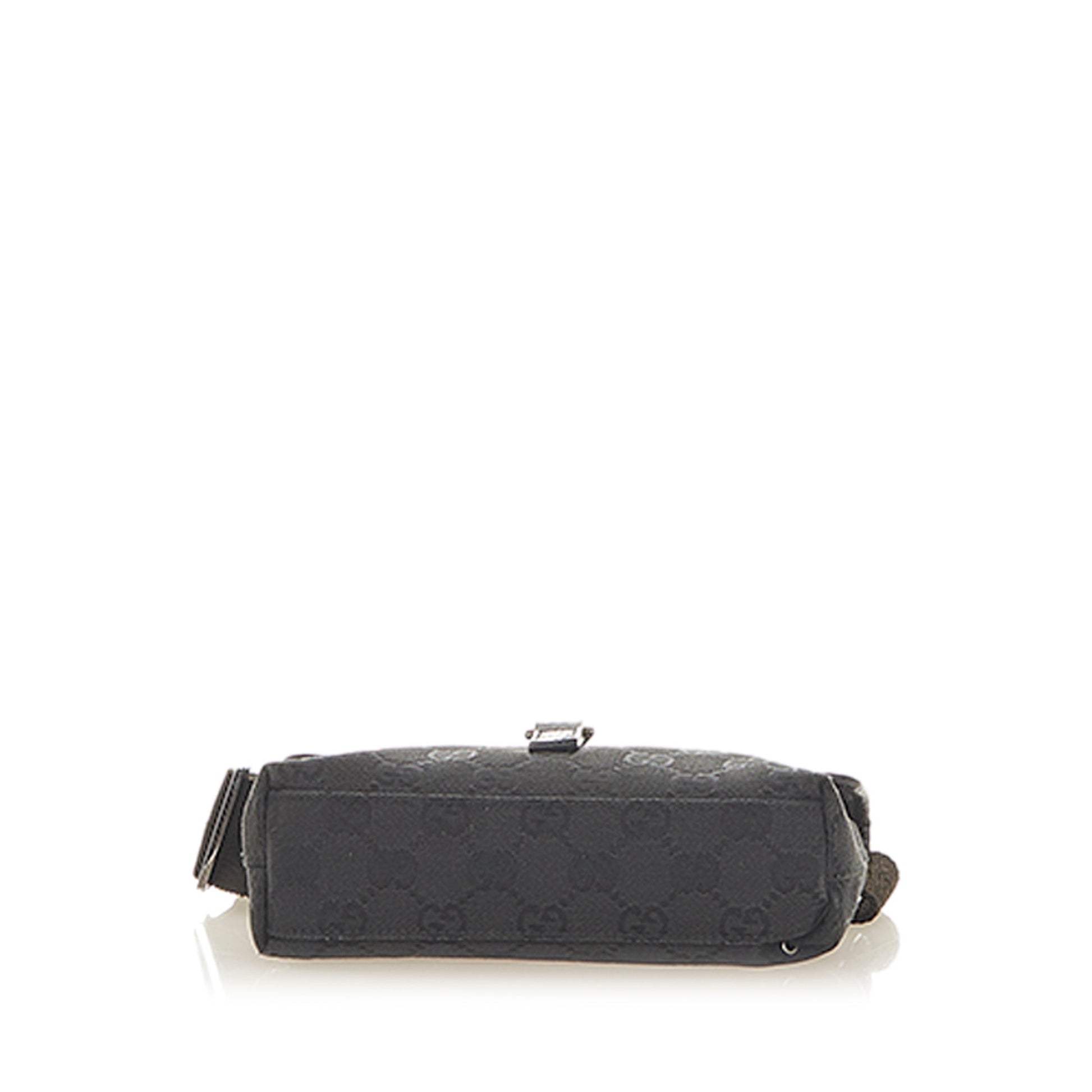 Gucci Leather Canvas Shoulder Bag