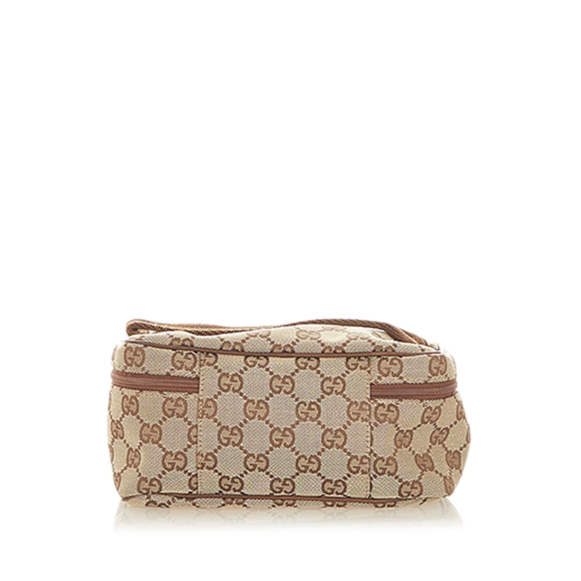 Gucci Canvas Top Handle Shoulder Bag