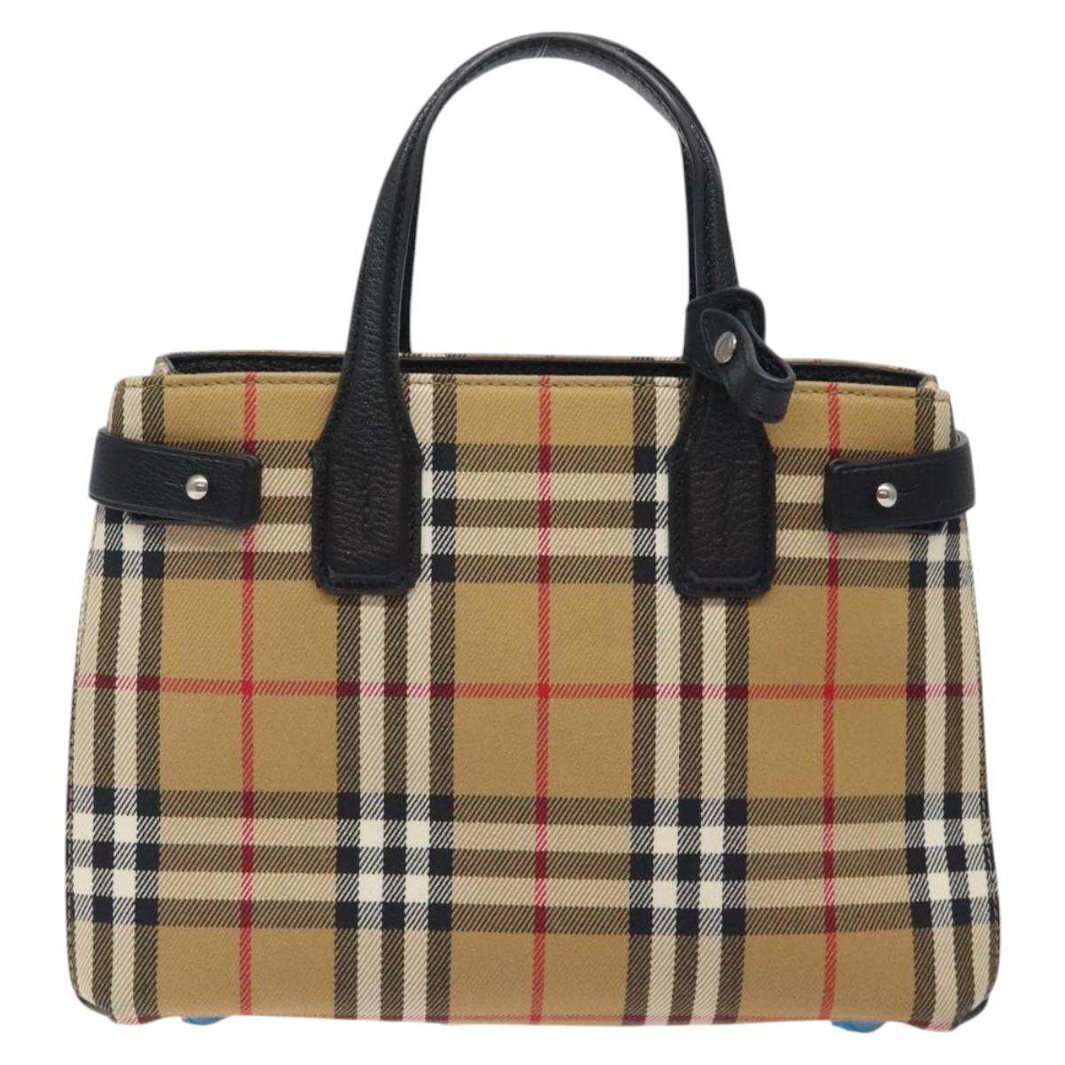 Burberry The Banner Beige Canvas Tote Bag ( )